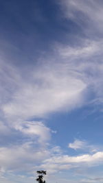 Low angle view of clouds in sky