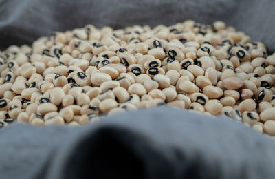 High angle view of eggs on table