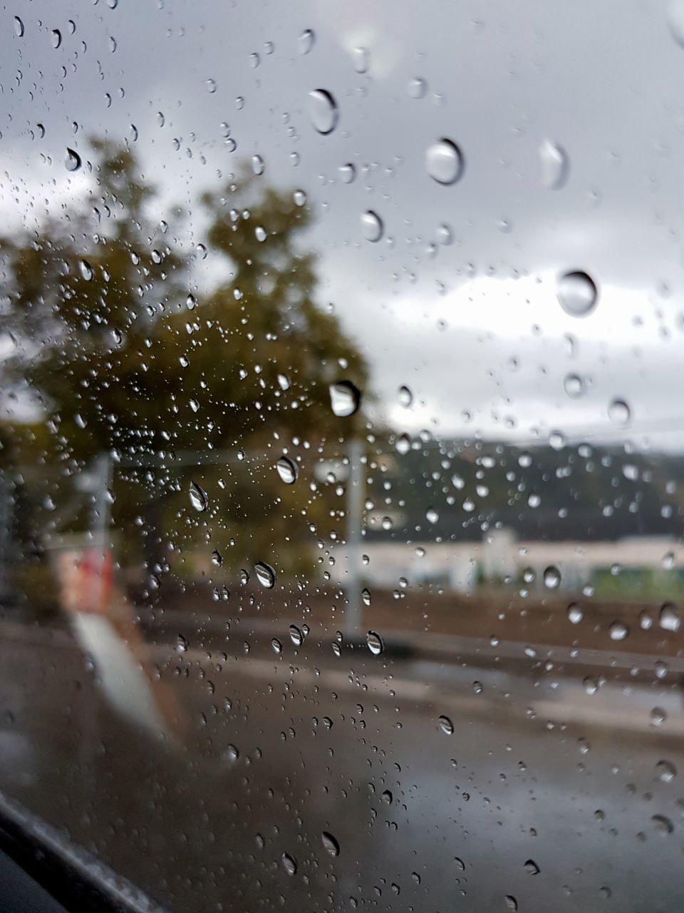 RAINDROPS ON WINDOW GLASS