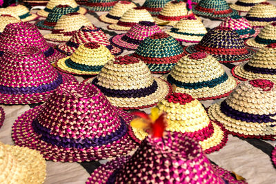 Full frame shot of multi colored candies for sale