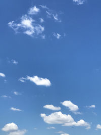 Low angle view of blue sky