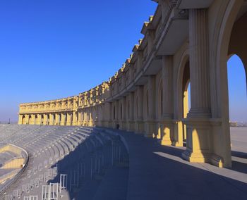 Historic theater against clear sky