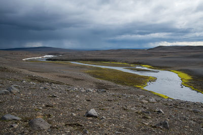 Scenic view of landscape against sky