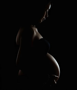 black background