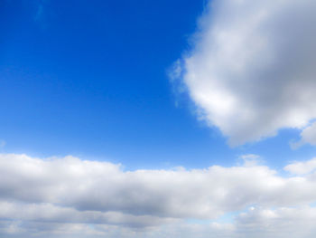 Low angle view of clouds in sky