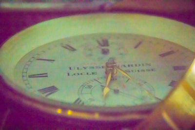 Close-up of clock