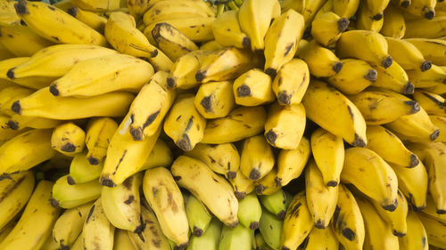 Full frame shot of fruits for sale in market