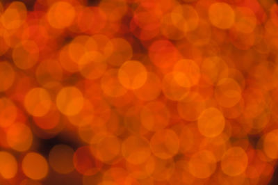 Defocused image of illuminated lights at night