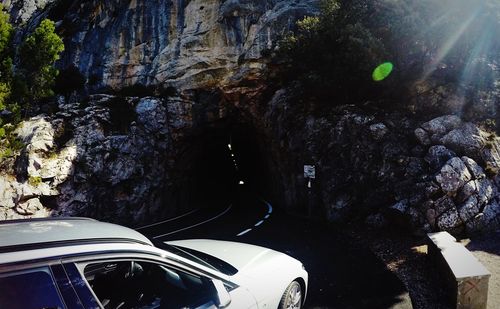 Rock formation in cave