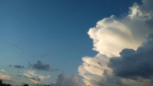 Low angle view of clouds in sky