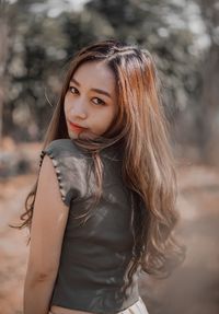 Portrait of a beautiful young woman