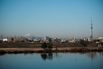 Buildings in water