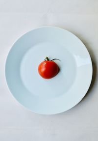 Directly above shot of tomatoes in plate