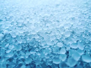Full frame shot of frozen ice
