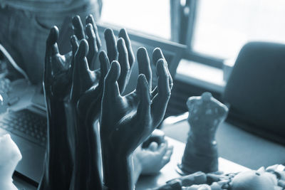 Close-up of human hand