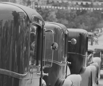 Close-up of vintage car