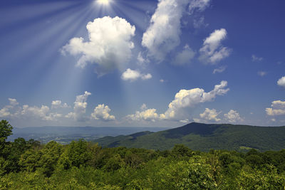 Scenic view of landscape against sky