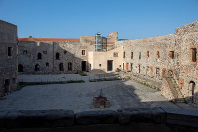 The ruins of a prison dating back to the middle ages