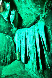 Close-up of water in cave