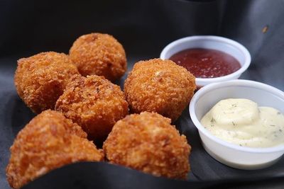 Close-up of served food