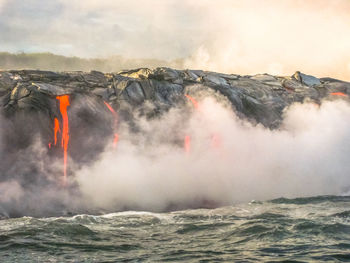 Panoramic shot of sea against sky