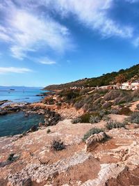 Scenic view of sea against sky