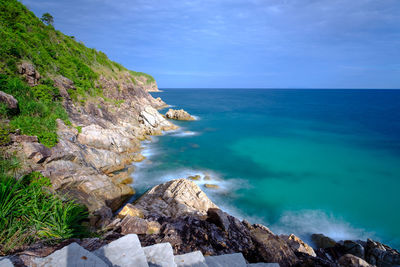 Scenic view of sea against sky