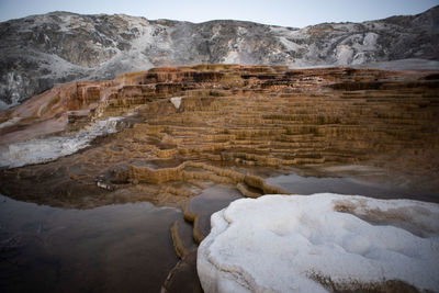 Rock formations in a valley