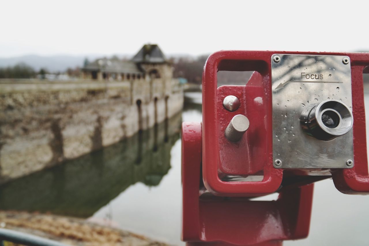 CLOSE-UP OF OLD TELEPHONE BOOTH