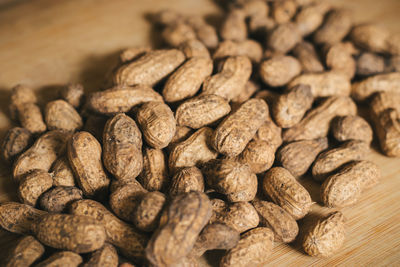 Full frame shot of coffee beans on table