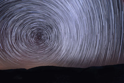 Scenic view of sky at night