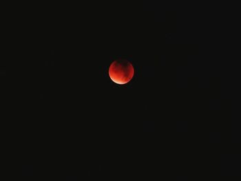 Low angle view of moon in sky