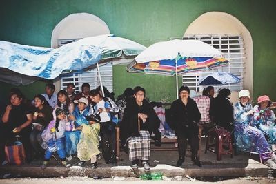 Group of people in party