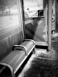 Empty seats in train