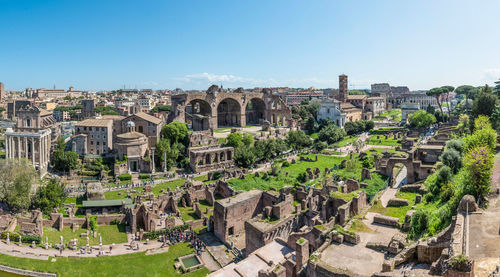 Panoramic view of city against sky