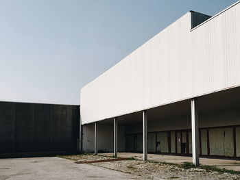 Exterior of building against clear sky