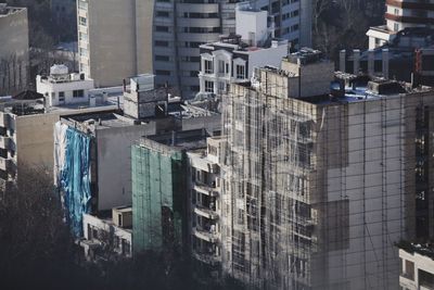 High angle view of cityscape