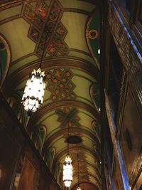 Low angle view of ceiling