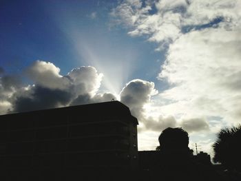 Low angle view of cloudy sky