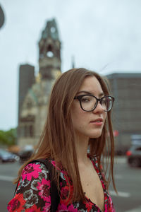 Portrait of beautiful woman