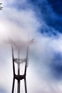 Low angle view of cloudy sky