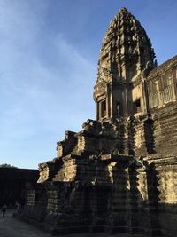 Low angle view of temple