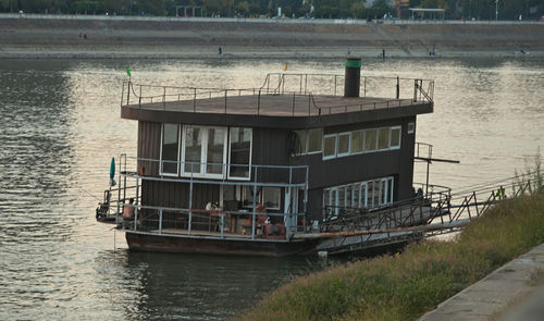 Pier on river