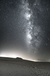 Scenic view of sky at night