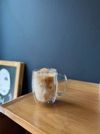 Close-up of coffee on table