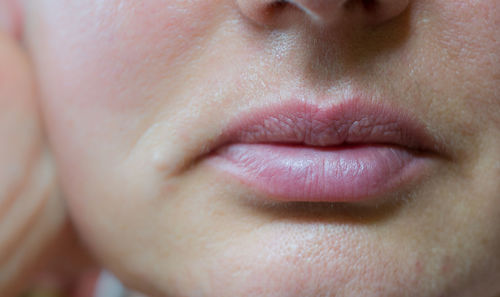 Close-up of a young woman