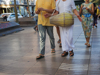 People walking on the main rambla of barcelona, spain.