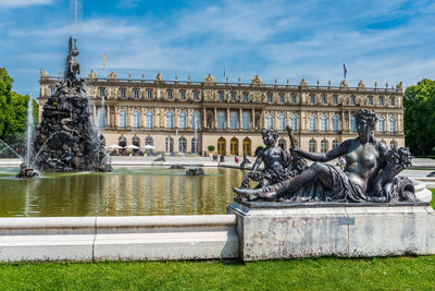 Statue of fountain in city