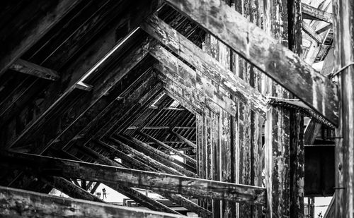 Full frame shot of wooden roof