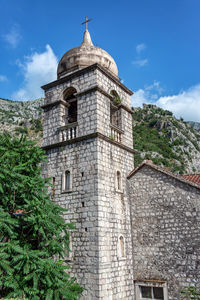 Low angle view of historical building against sky